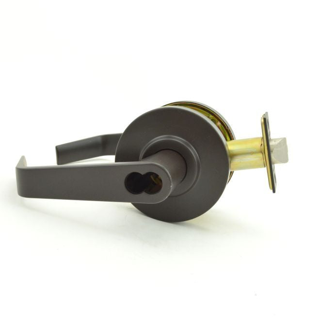 Dexter Commercial C2000ENTRR613SFIC oil rubbed bronze clutching keyed entry door lever