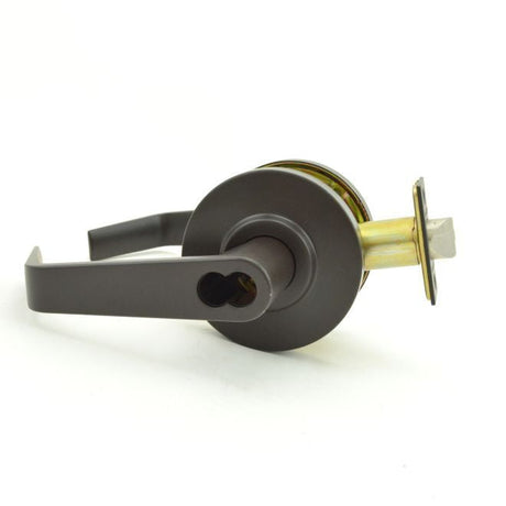 Dexter Commercial C2000ENTRR613SFIC oil rubbed bronze clutching keyed entry door lever