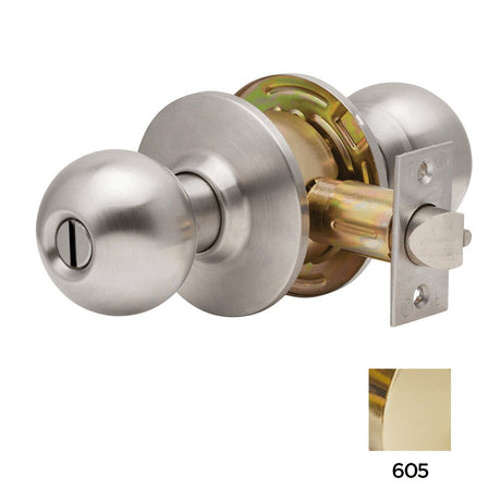 Dexter Commercial C2000PRIVB605 bright brass clutching privacy door lever