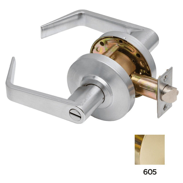 Dexter Commercial C2000PRIVR605 bright brass clutching privacy door lever