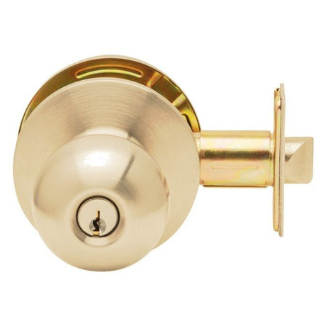 Dexter Commercial C2000STRMB605KDC bright brass clutching storeroom door lever