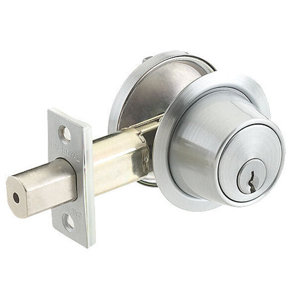 Cal-Royal CB160-26D satin chrome single cylinder deadbolt