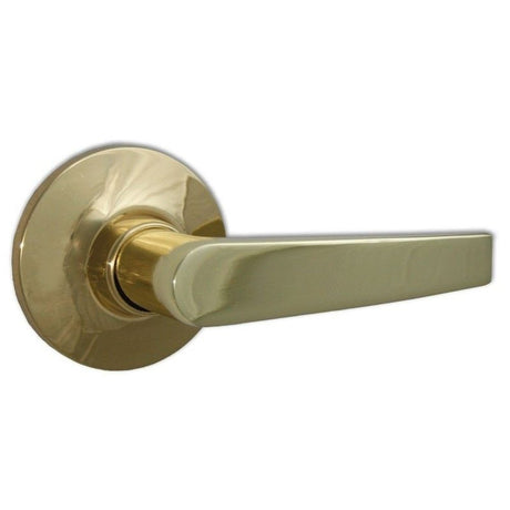 Sure-Loc CD101 3 polished brass passage door lever