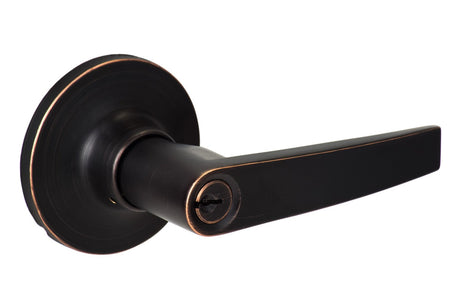 Sure-Loc CD107 11P vintage bronze keyed entry door lever