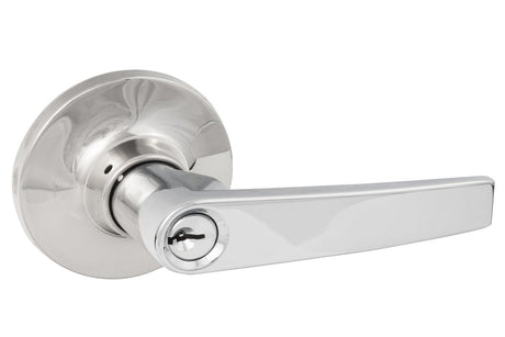 Sure-Loc CD107 26 polished chrome keyed entry door lever