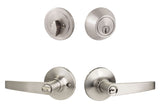 Sure-Loc CD107/DB201 15 satin nickel keyed entry door lever with deadbolt