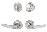 Sure-Loc CD107/DB201 26 polished chrome keyed entry door lever with deadbolt
