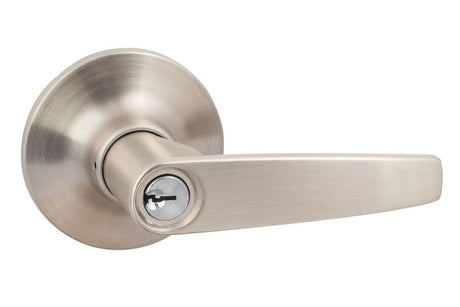 Sure-Loc CD107-SL 15 satin nickel keyed entry lever