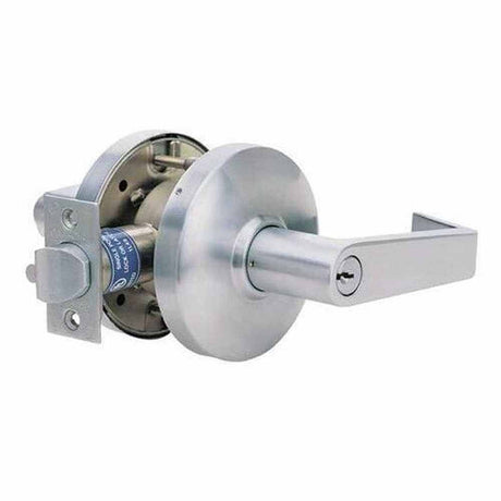 Cal-Royal CGN00-26D satin chrome keyed entry door lever