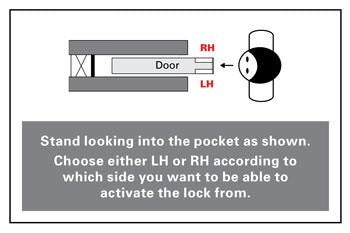 Cavilock CL400B-25 Privacy Pocket Door Pull