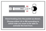 Cavilock CL400B-25 Privacy Pocket Door Pull
