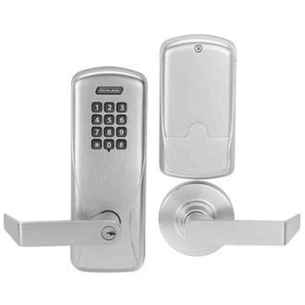 Schlage CO200CY70KPRHO626 satin chrome keypad entry door lever
