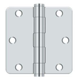 Orca Hardware COM3514-26D plain bearing hinge in satin chrome, additional view