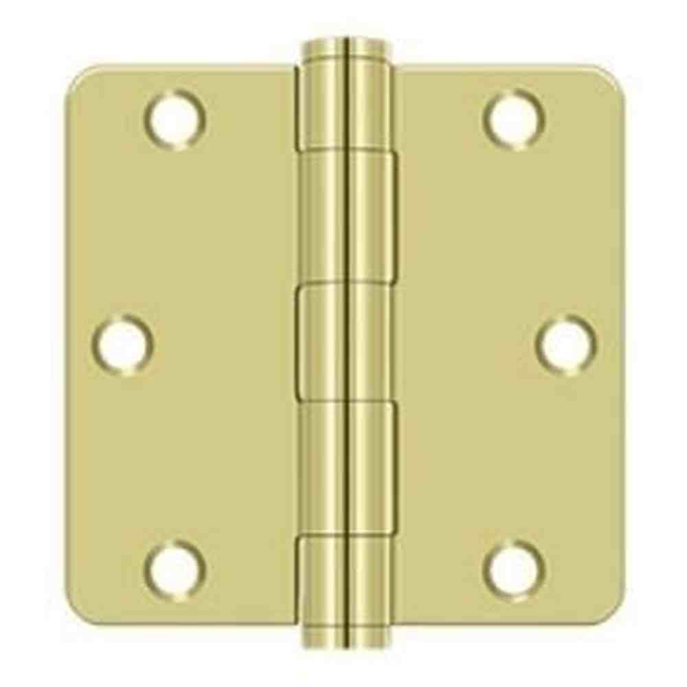 Orca Hardware COM3514-3 bright polished brass plain bearing hinge