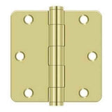Orca Hardware COM3514-3 bright polished brass plain bearing hinge