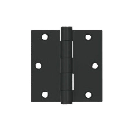 Orca Hardware COM3535-19 plain bearing hinge in black, additional view