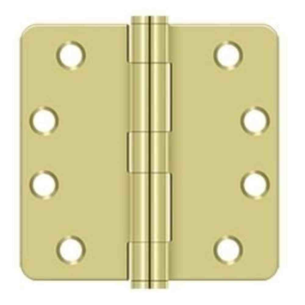 Orca Hardware COM4014-3 bright polished brass plain bearing hinge