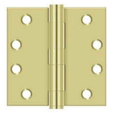 Orca Hardware COM4040-3 bright polished brass plain bearing hinge