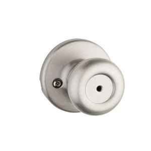 Kwikset CP300T Clear Pack Tylo Knob Privacy Door Lock in Satin Nickel