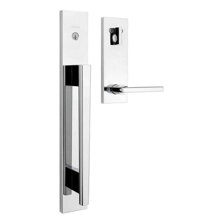 Kwikset CP818CRHXHFLSQF-26S Clear Pack Single Cylinder Caerus Exterior Handleset in Bright Chrome