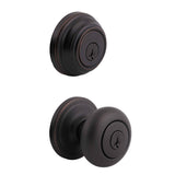 Kwikset CP991J Clear Pack Combo Juno Knob Entry in Venetian Bronze