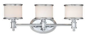Vaxcel CR-VLU003CH CR-VLU003 Carlisle Steel 3L Vanity Chrome