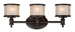 Vaxcel CR-VLU003NB CR-VLU003 Carlisle Steel 3L Vanity Noble Bronze