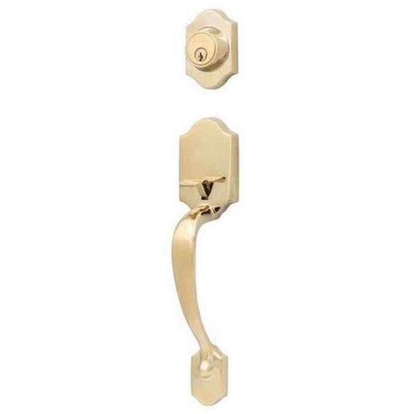 Sure-Loc CR500 3 polished brass dummy handleset
