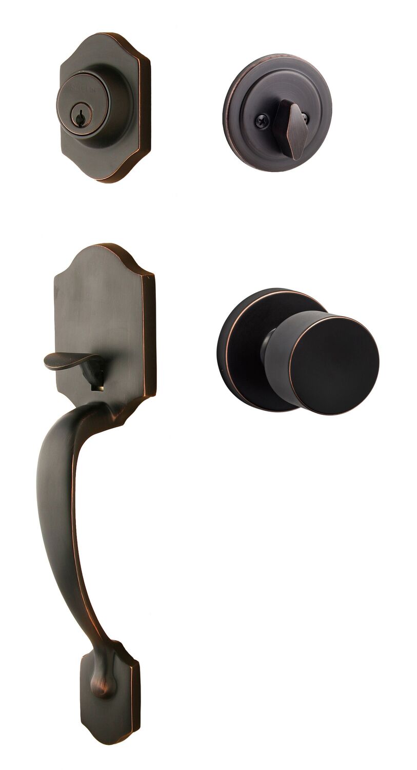 Sure-Loc CR507-BG-RD 11P vintage bronze single cylinder handleset