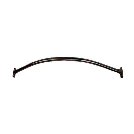 Orca Hardware shower curtain rod in oil-rubbed bronze, additional view