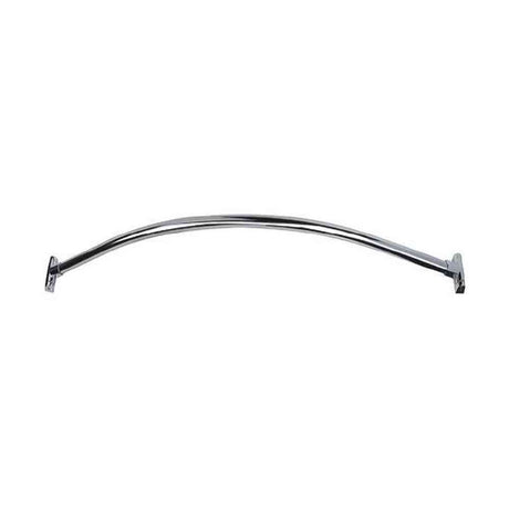 Orca Hardware CSCR60-CH bright polished chrome shower curtain rod