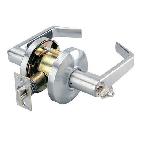 Cal-Royal CSL00-26D satin chrome keyed entry door lever