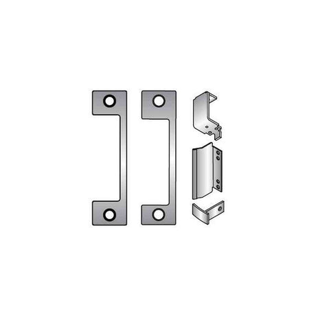 HES DB-630 satin stainless steel electric strike faceplate