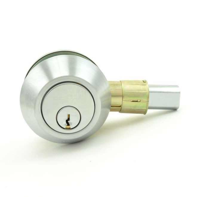 Dexter Commercial DB20004WBSCT626KDC satin chrome single cylinder deadbolt