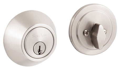 Sure-Loc DB201 15 satin nickel single cylinder deadbolt