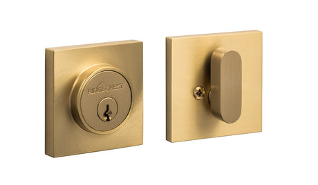 Sure-Loc DB201-LN SB satin brass single cylinder deadbolt