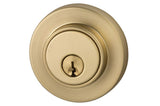 Sure-Loc Modern DB201-MD SB satin brass single cylinder deadbolt