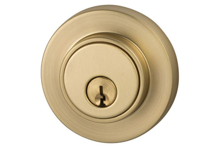 Sure-Loc Modern DB201-MD SB satin brass single cylinder deadbolt