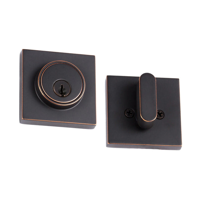 Sure-Loc Modern DB201-SMD 11P vintage bronze single cylinder deadbolt