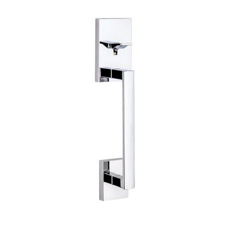 Kwikset 814SCE San Clemente Handle Only; No Deadbolt in Bright Chrome
