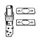 Better Home Products DIDEADC deadbolt latch in polished brass, additional view