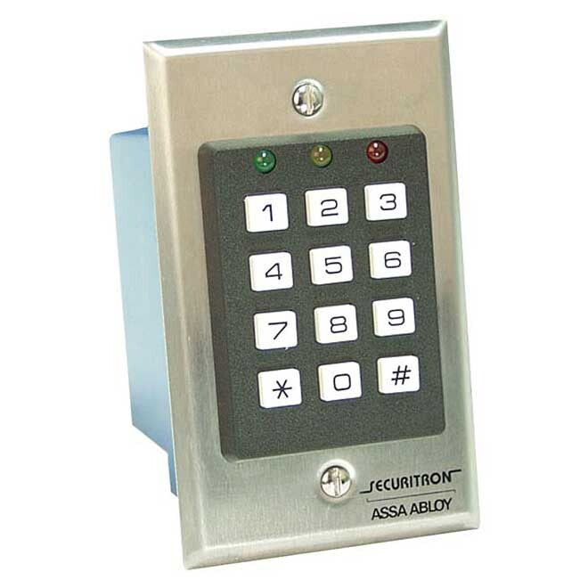 Securitron DK16 satin stainless steel digital keypad
