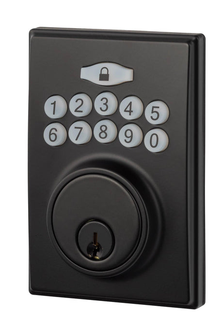 Sure-Loc Modern DK201-MD FBL flat black keypad deadbolt