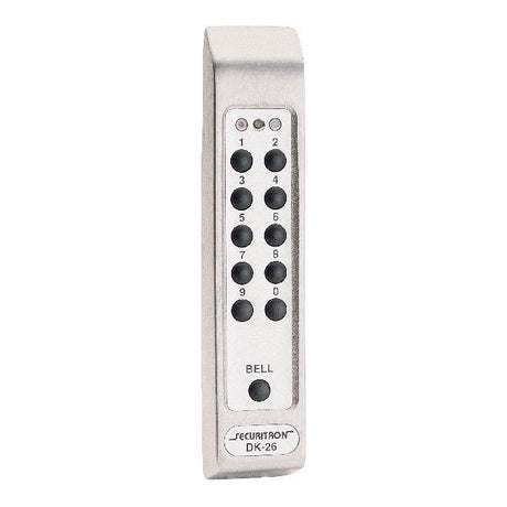 Securitron DK26PSS satin stainless steel digital keypad