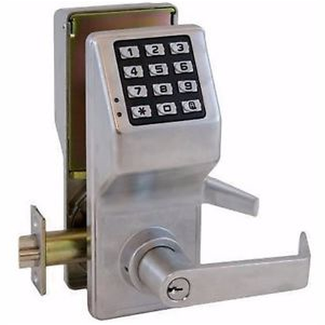 Alarm Lock DL270026D satin chrome digital lever lock