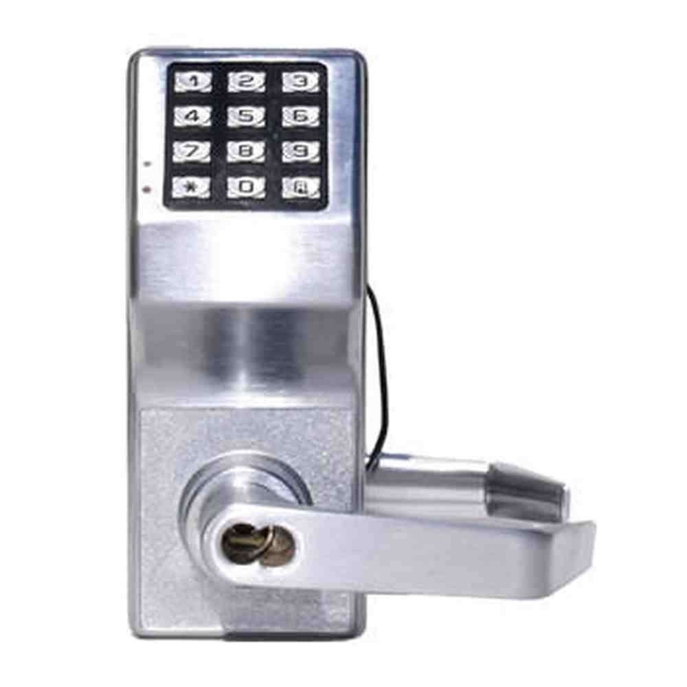 Alarm Lock DL2700IC26DC satin chrome digital lever lock
