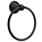 Moen DN8486BL matte black towel ring