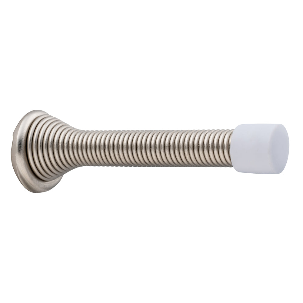 GEO GBH-DS318S 3-1/8" Heavy Duty Spring Door Stop - Satin Nickel