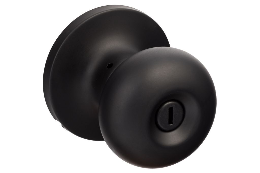 Sure-Loc DU102 FBL flat black privacy door knob