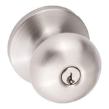 Sure-Loc DU107 15 satin nickel keyed entry knob